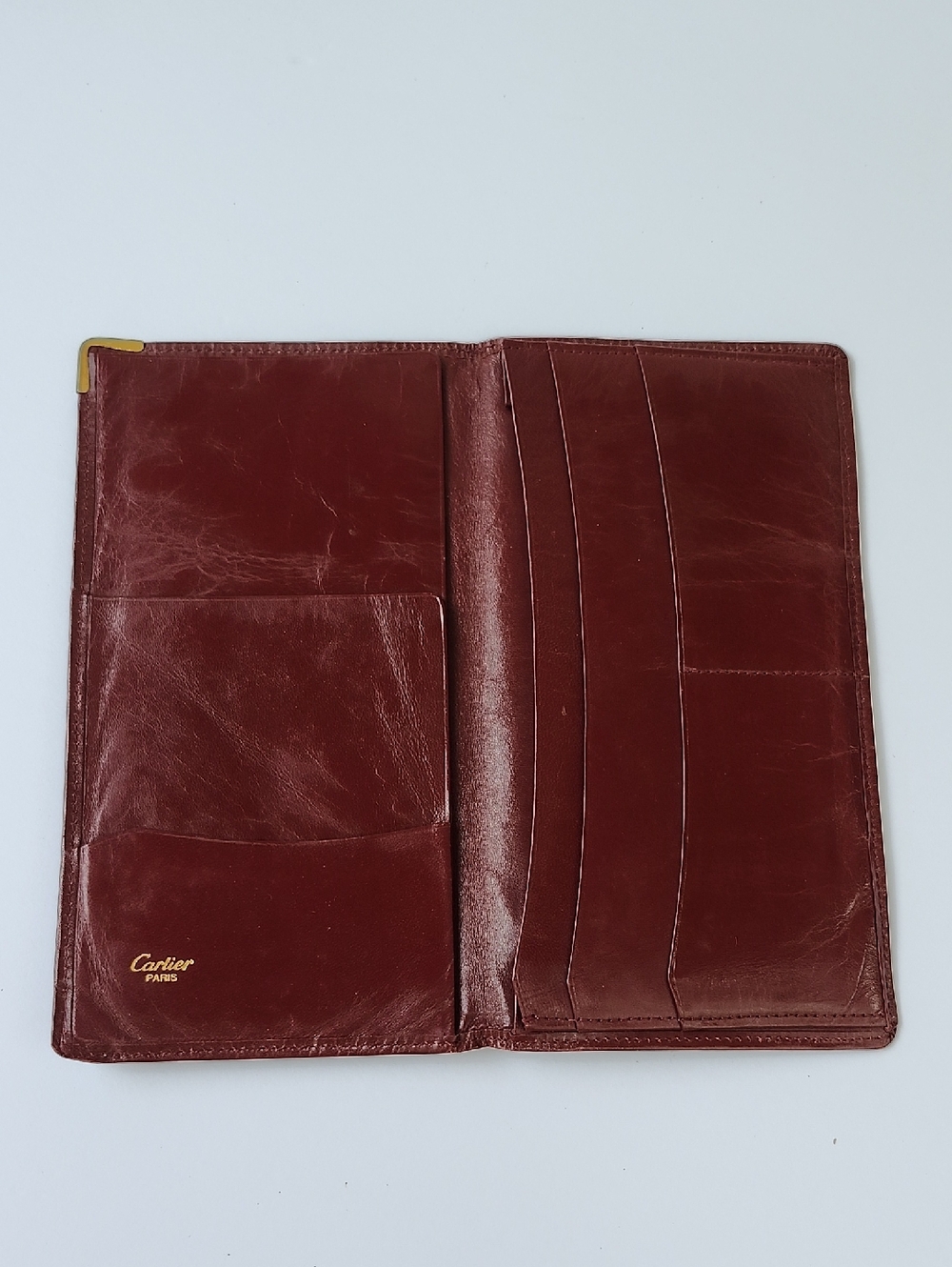 VTG CARTIER MUST COLLECTION BORDEAUX WALLET - Picture 5 of 16